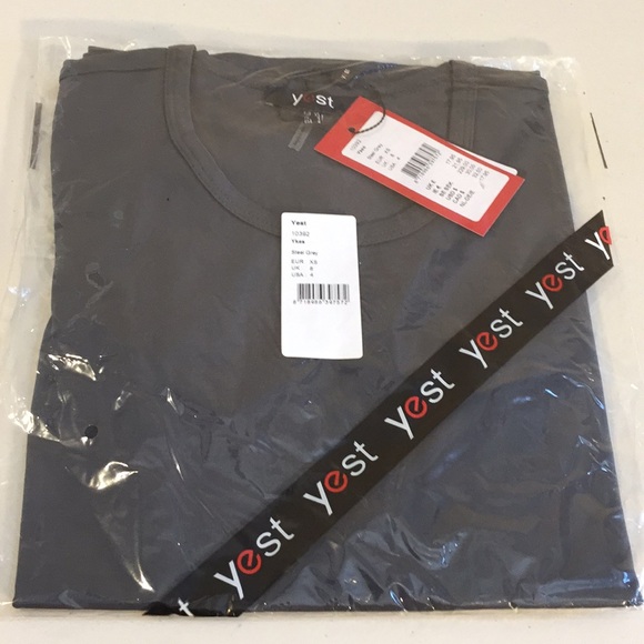 Yest Ykes Basic Cotton Jersey Long Sleeve Steel Grey Size 4 - Picture 12 of 15